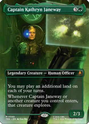 Captain Kathryn Janeway (Borderless) (TRK-340) [Star Trek] Foil