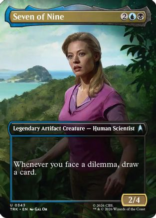 Seven of Nine (Borderless) (TRK-343) [Star Trek] Foil