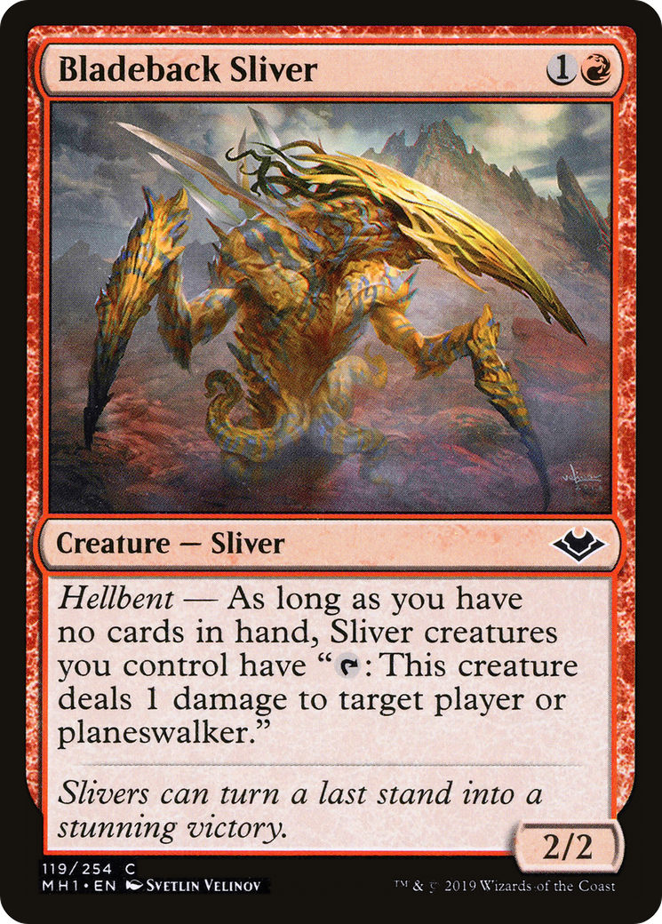 Bladeback Sliver (MH1-119) [Modern Horizons] Foil