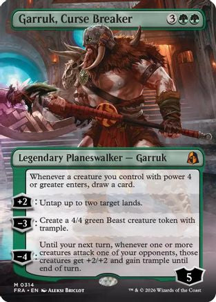 Garruk, Curse Breaker (Borderless) (FRA-314) [Reality Fracture]