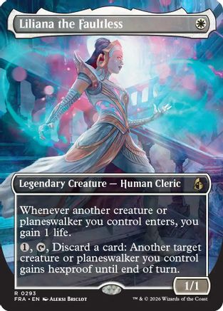 Liliana the Faultless (Borderless) (FRA-293) [Reality Fracture]