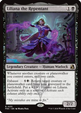Liliana the Repentant (FRA-231) [Reality Fracture] Foil