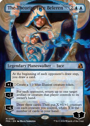 The Theorist, Jace Beleren (Borderless) (FRA-363) [Reality Fracture] Foil