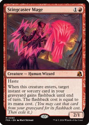 Stingcaster Mage (FRA-093) [Reality Fracture] Foil
