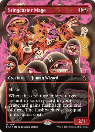 Stingcaster Mage (Borderless) (FRA-447) [Reality Fracture] Foil