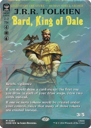 Bard, King of Dale (Borderless) (Surge Foil) (HOB-280) [The Hobbit] Foil