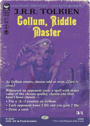 Gollum, Riddle Master (Borderless) (HOB-241) [The Hobbit] Foil
