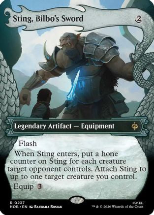 Sting, Bilbo's Sword (Showcase) (HOB-237) [The Hobbit] Foil