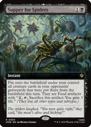 Supper for Spiders (Extended Art) (HOB-300) [The Hobbit] Foil