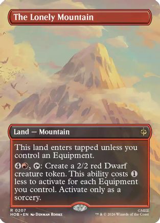 The Lonely Mountain (Borderless) (HOB-207) [The Hobbit] Foil