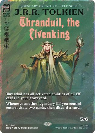 Thranduil, the Elvenking (Borderless) (Surge Foil) (HOB-282) [The Hobbit] Foil