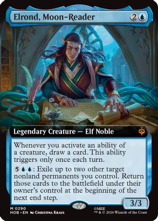 Elrond, Moon-Reader (Extended Art) (HOB-290) [The Hobbit] Foil