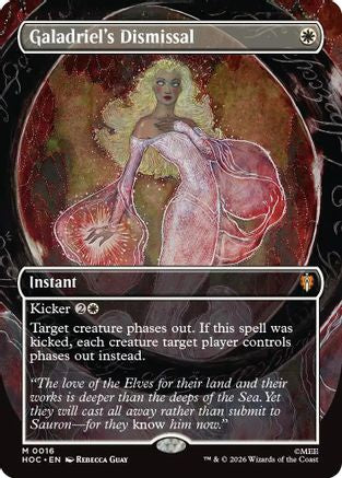 Galadriel's Dismissal (Borderless) (HOC-016) [The Hobbit: Eternal-Legal] Foil
