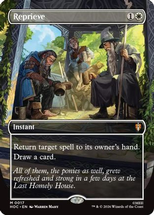 Reprieve (Borderless) (HOC-017) [The Hobbit: Eternal-Legal]
