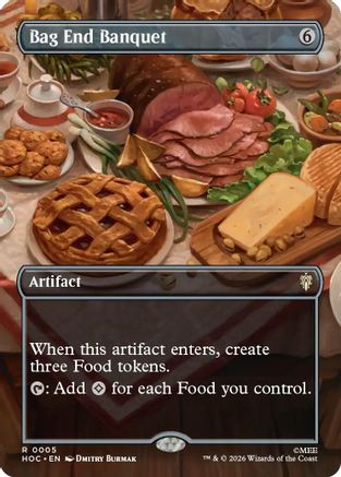 Bag End Banquet (Borderless) (HOC-005) [The Hobbit: Eternal-Legal] Foil