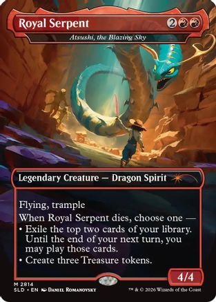 Royal Serpent - Atsushi, the Blazing Sky (SLD-2814) [Secret Lair Drop Series]