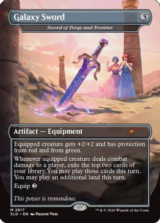 Galaxy Sword - Sword of Forge and Frontier (SLD-2817) [Secret Lair Drop Series] Foil