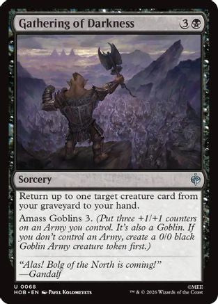 Gathering of Darkness (HOB-068) [The Hobbit] Foil