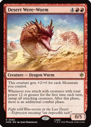 Desert Were-Worm (HOB-092) [The Hobbit]