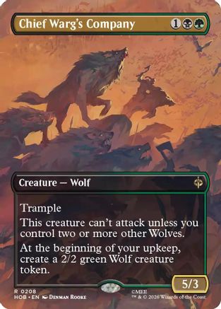 Chief Warg's Company (Borderless) (HOB-208) [The Hobbit]