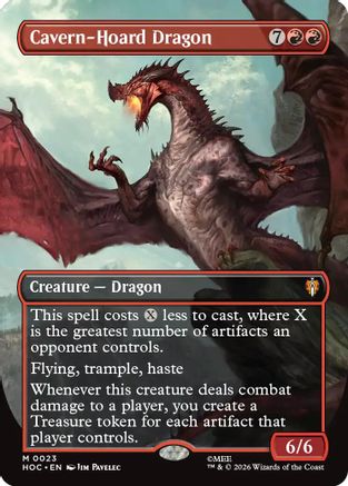 Cavern-Hoard Dragon (Borderless) (HOC-023) [The Hobbit: Eternal-Legal] Foil