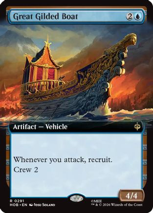 Great Gilded Boat (Extended Art) (HOB-291) [The Hobbit] Foil