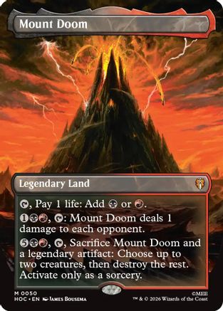 Mount Doom (Borderless) (HOC-050) [The Hobbit: Eternal-Legal]