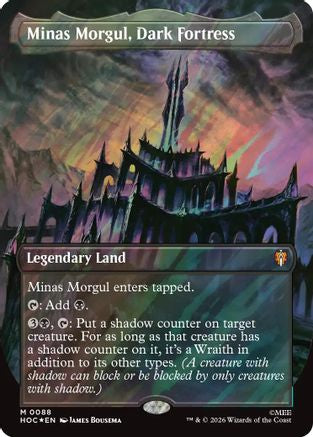 Minas Morgul, Dark Fortress (Borderless) (Surge Foil) (HOC-088) [The Hobbit: Eternal-Legal] Foil