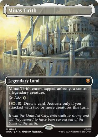 Minas Tirith (Borderless) (HOC-049) [The Hobbit: Eternal-Legal] Foil