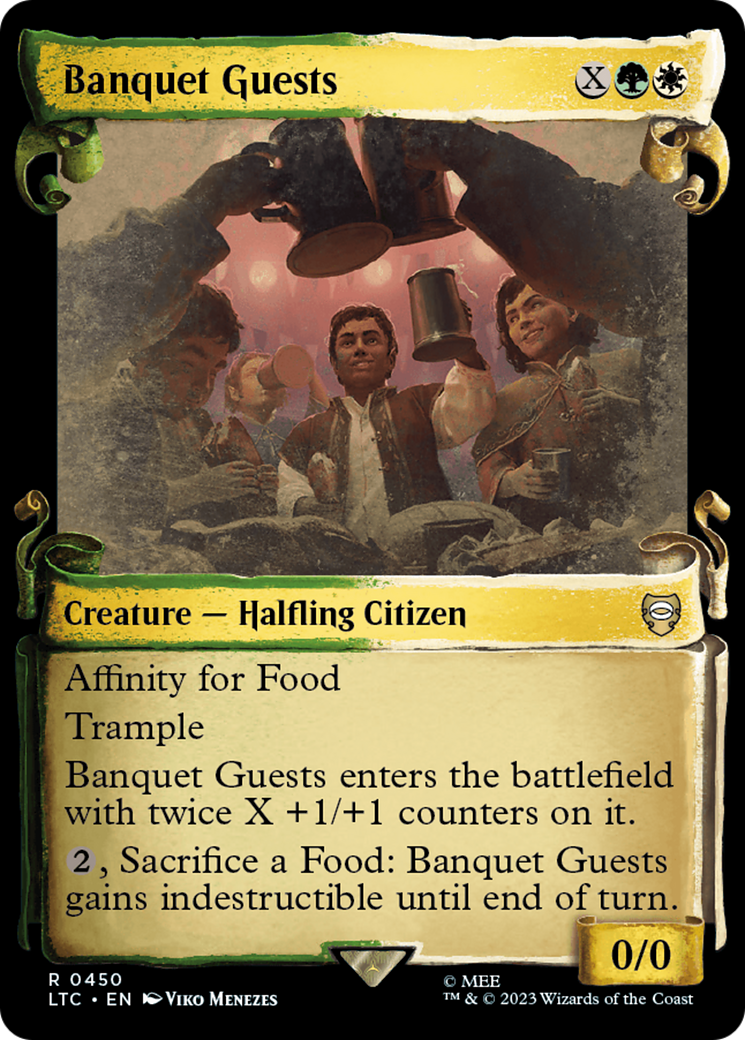 Banquet Guests (Showcase Scrolls) (LTC-450) [Tales of Middle-earth Commander] Foil