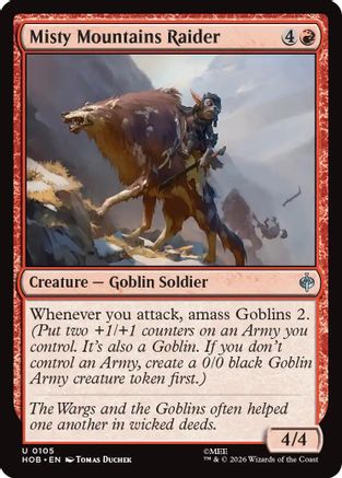 Misty Mountains Raider (HOB-105) [The Hobbit] Foil