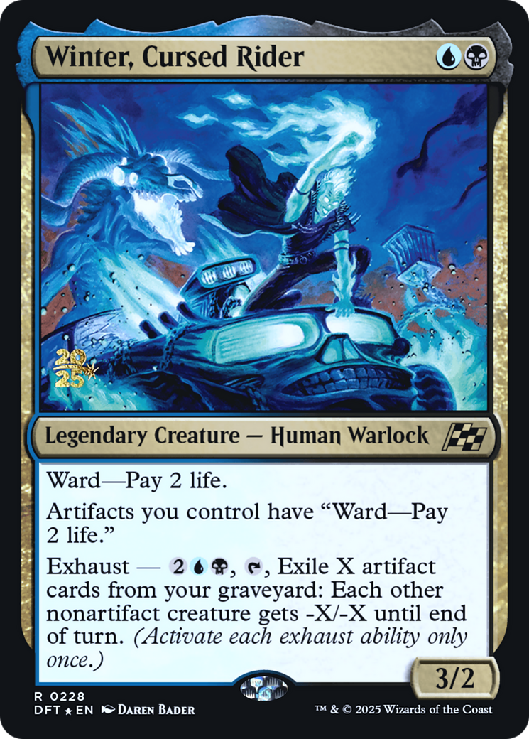Winter, Cursed Rider (PRE-228) [Prerelease Cards] Foil