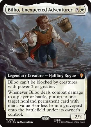 Bilbo, Unexpected Adventurer (Extended Art) (HOC-098) [The Hobbit: Eternal-Legal]