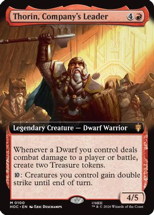 Thorin, Company's Leader (Extended Art) (HOC-100) [The Hobbit: Eternal-Legal]