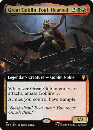 Great Goblin, Foul-Hearted (Extended Art) (HOC-105) [The Hobbit: Eternal-Legal]