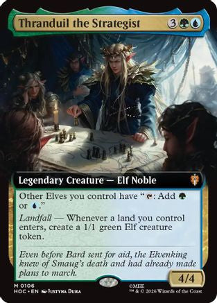 Thranduil the Strategist (Extended Art) (HOC-106) [The Hobbit: Eternal-Legal] Foil