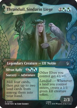 Thranduil, Sindarin Liege (Showcase) (Surge Foil) (HOB-269) [The Hobbit] Foil