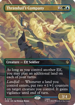 Thranduil's Company (Borderless) (HOB-213) [The Hobbit] Foil