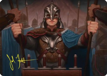 Bard's Attendant Art Card (Gold-Stamped Signature) (ASHOB-050) [Art Series: The Hobbit]