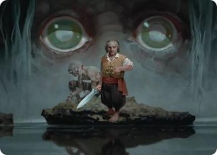 Riddles in the Dark Art Card (ASHOB-012) [Art Series: The Hobbit]