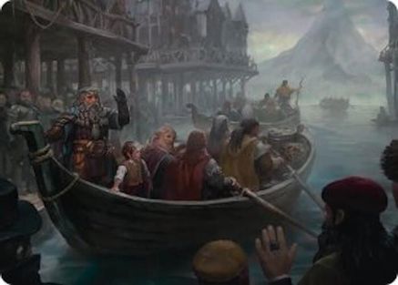 Uneasy Partings Art Card (ASHOB-014) [Art Series: The Hobbit]