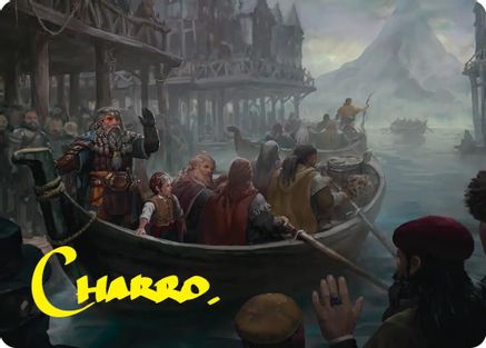 Uneasy Partings Art Card (Gold-Stamped Signature) (ASHOB-014) [Art Series: The Hobbit]