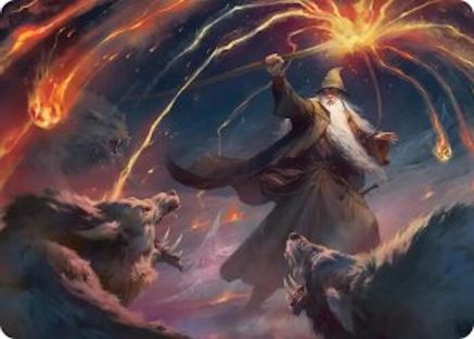 Gandalf, Shadow's Foe Art Card (ASHOB-046) [Art Series: The Hobbit]