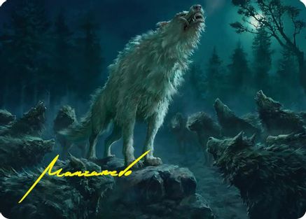 Reverent Howl Art Card (Gold-Stamped Signature) (ASHOB-016) [Art Series: The Hobbit]