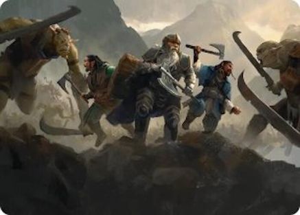 Struggle of Howling Steel Art Card (ASHOB-051) [Art Series: The Hobbit]