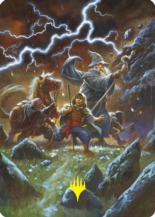 Call Forth the Tempest Art Card (Gold-Stamped) (ASHOB-033) [Art Series: The Hobbit]