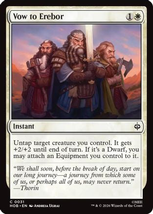 Vow to Erebor (HOB-031) [The Hobbit]