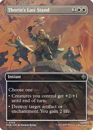 Thorin's Last Stand (Borderless) (HOB-209) [The Hobbit] Foil