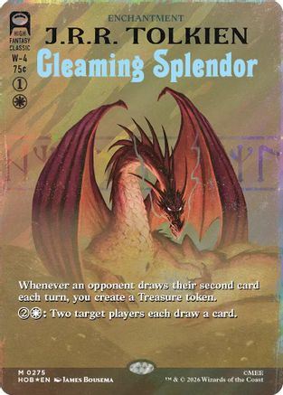 Gleaming Splendor (Borderless) (Surge Foil) (HOB-275) [The Hobbit] Foil