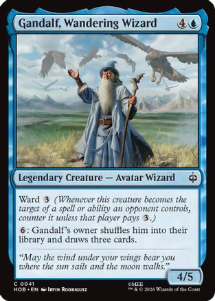 Gandalf, Wandering Wizard (HOB-041) [The Hobbit] Foil